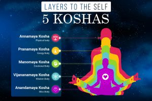 5 koshas or 5 layers to the self