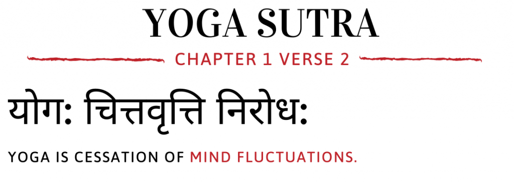 yoga sutra of patanjali chapter 1 verse 2