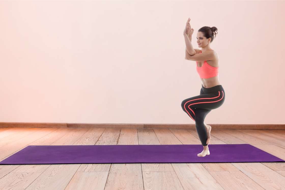 Eagle pose bikram yoga