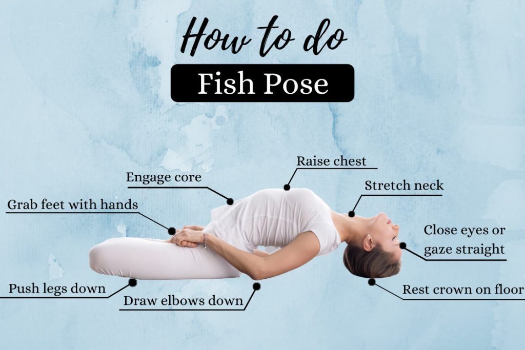 fish pose instructions