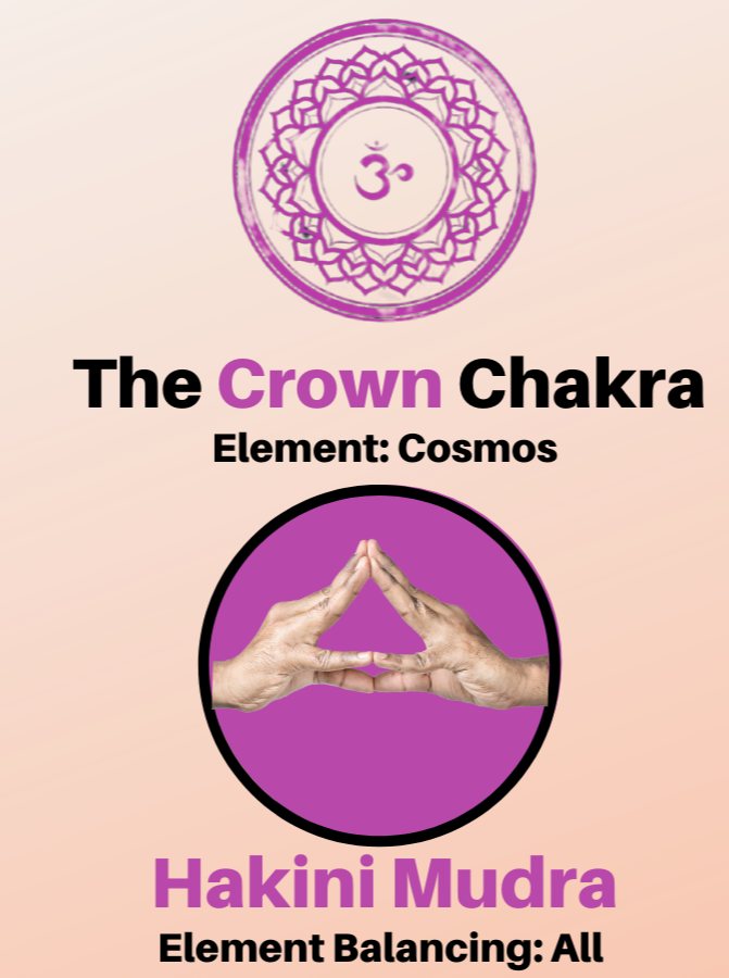 hakini mudra for crown chakra balacning
