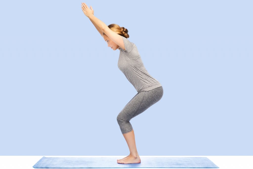 chair pose or utkatasana