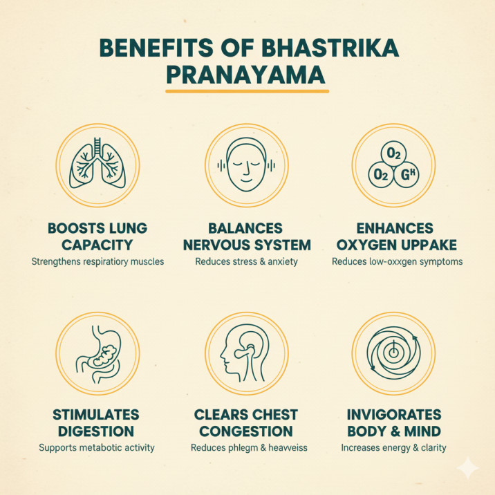 Bhastrika pranayama benefits