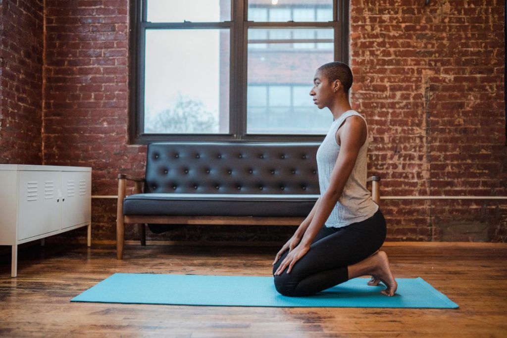 Vajrasana modification Toe Squat