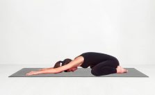 Shashankasana (hare pose)