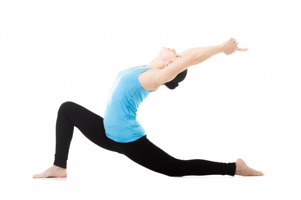 variation of ashwa sanchalanasana - anjaneyasana (low lunge pose)