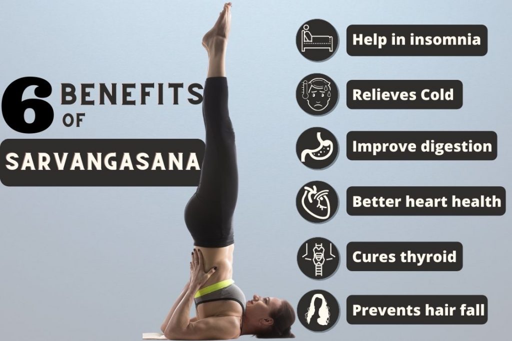 sarvangasana - Shoulderstand benefits