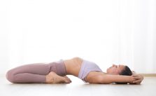 supta vajrasana (reclined thunderbolt pose)