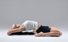 supta virasana (reclining hero pose)