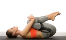 apanasana (knees to chest pose)