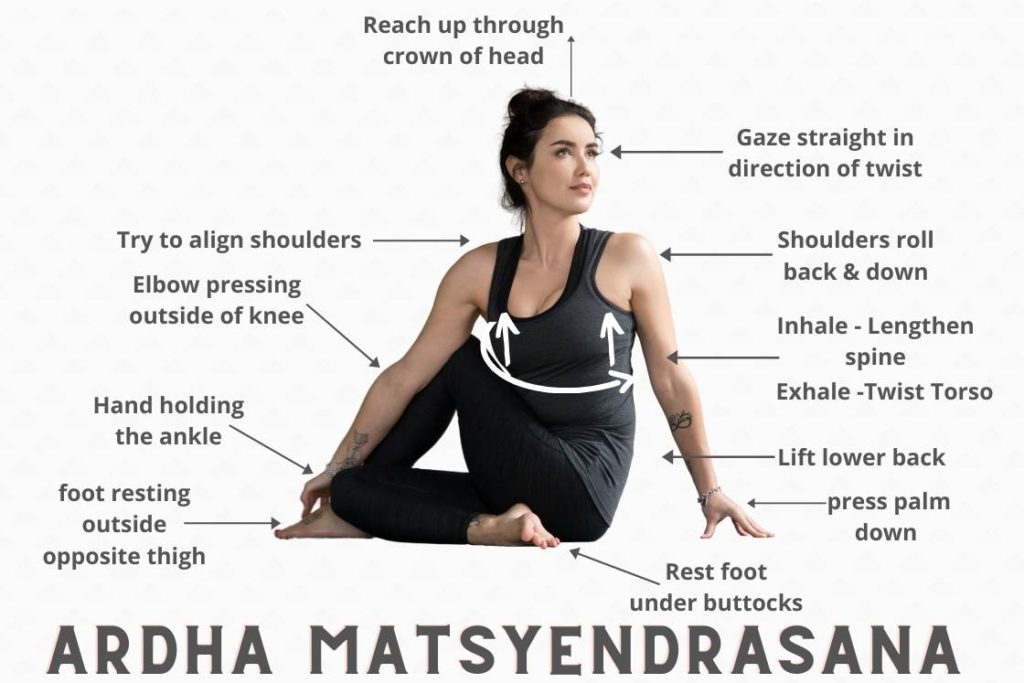 ardha matsyendrasana how to do and steps cues