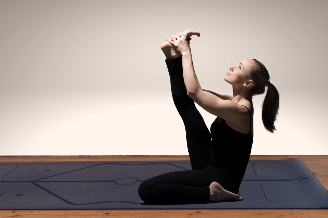 krounchasana (heron pose)