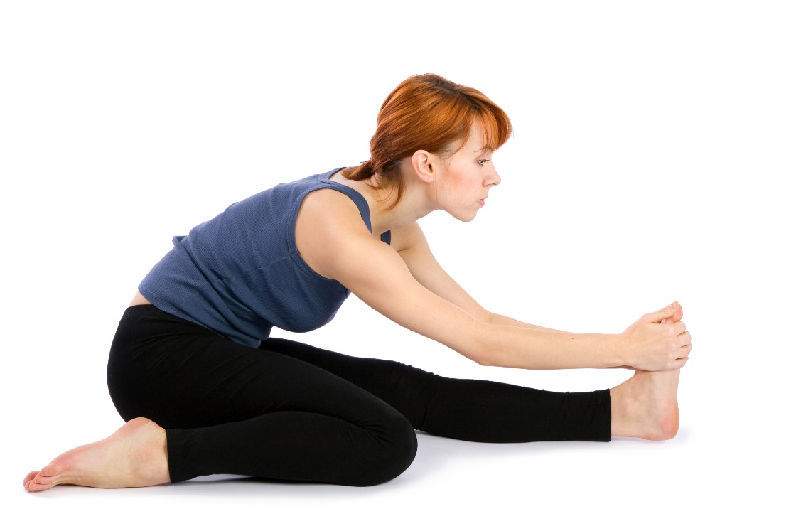 trianga mukhaikapada paschimottanasana (three-limbed forward bend pose)
