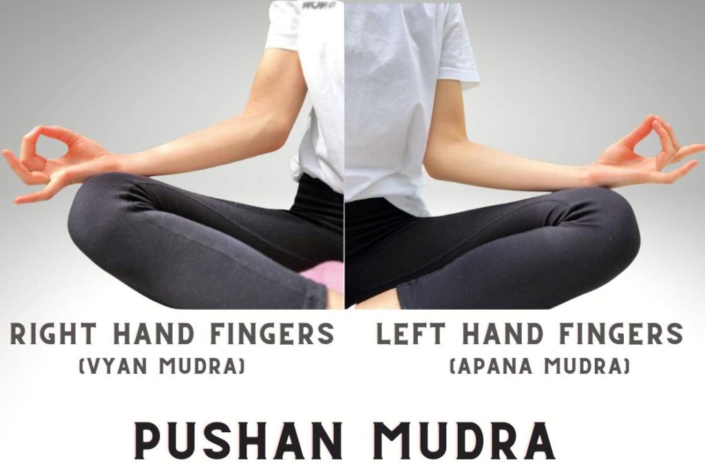 pushan mudra (digestion gesture)