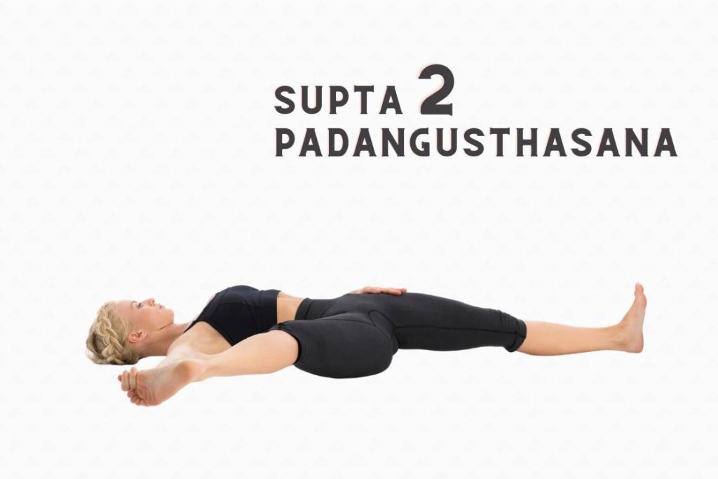 supta padangusthasana 2
