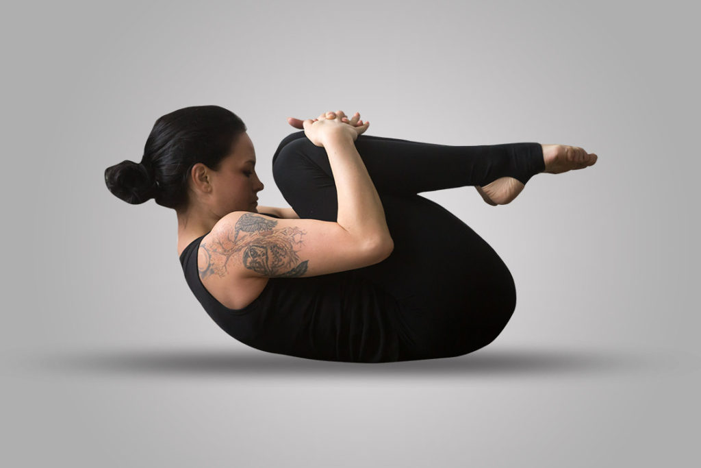 Knee-to-chest-pose