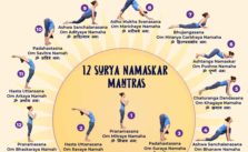 12 Surya namaskar mantra