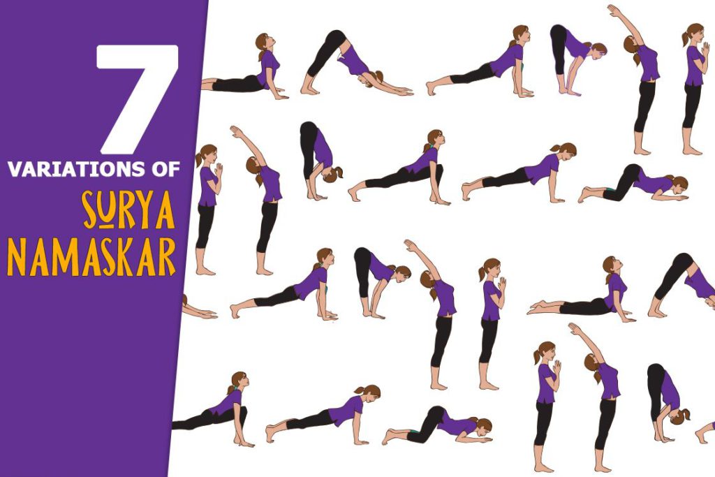 7 variation of Surya Namaskar