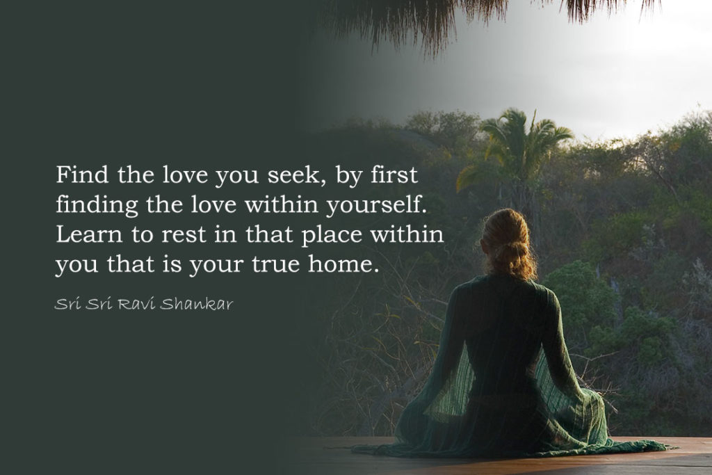 Love Yoga Quote - Find the love you seek