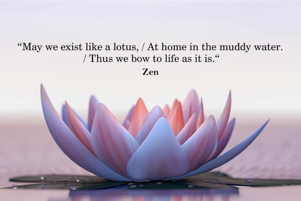 Inspirational Yoga Quote - May we exist like a lotus