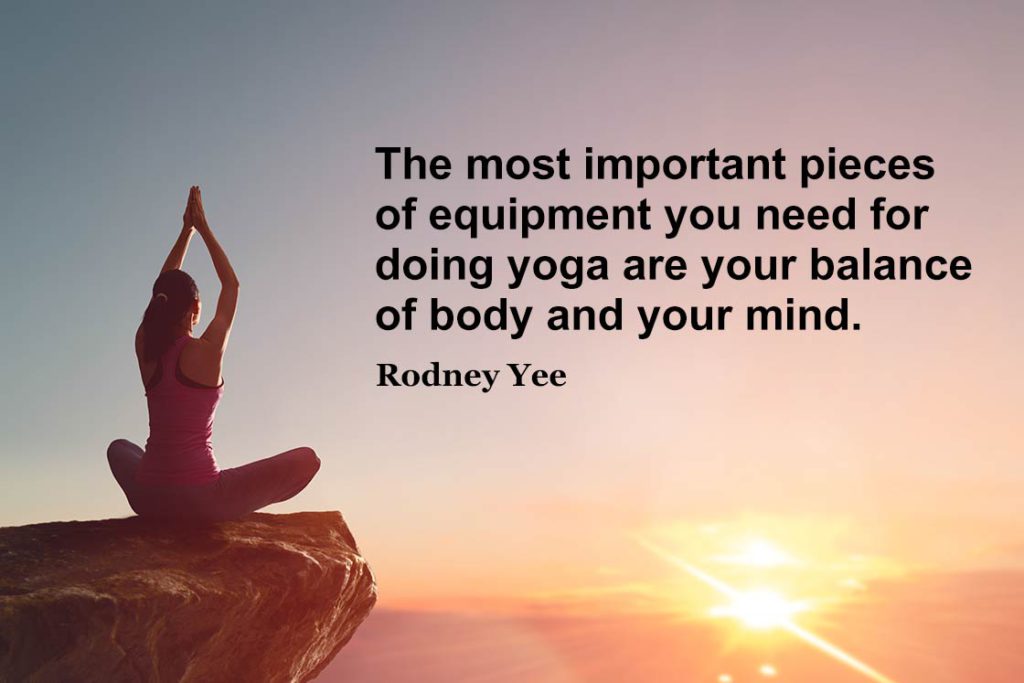 Yoga quotes about balance - The most important pieces