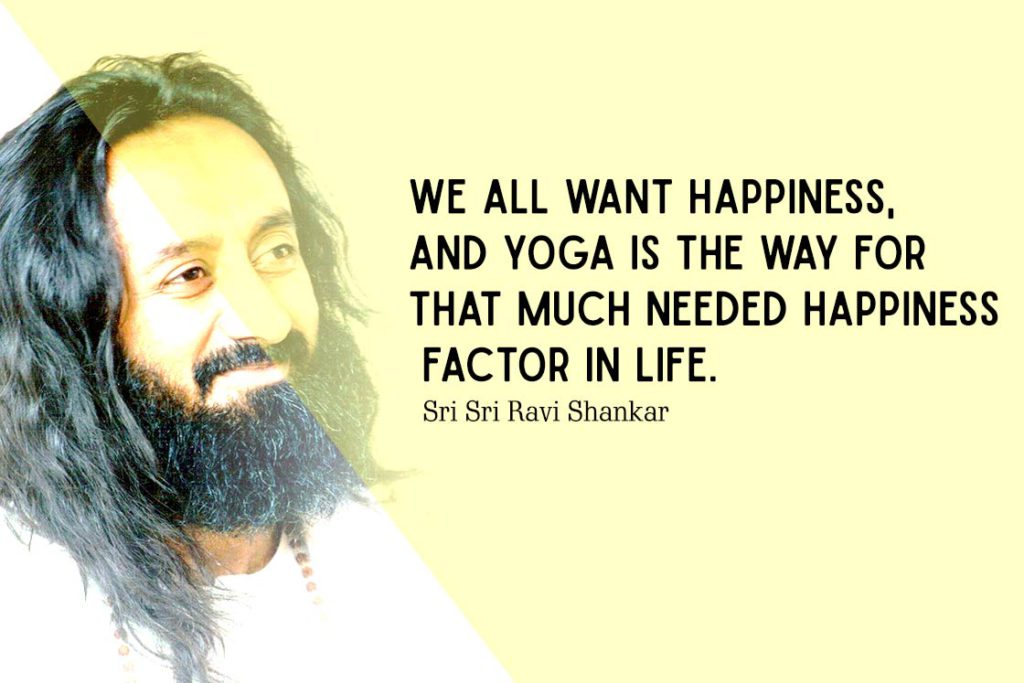 Happiness Yoga Quote - We all want happiness