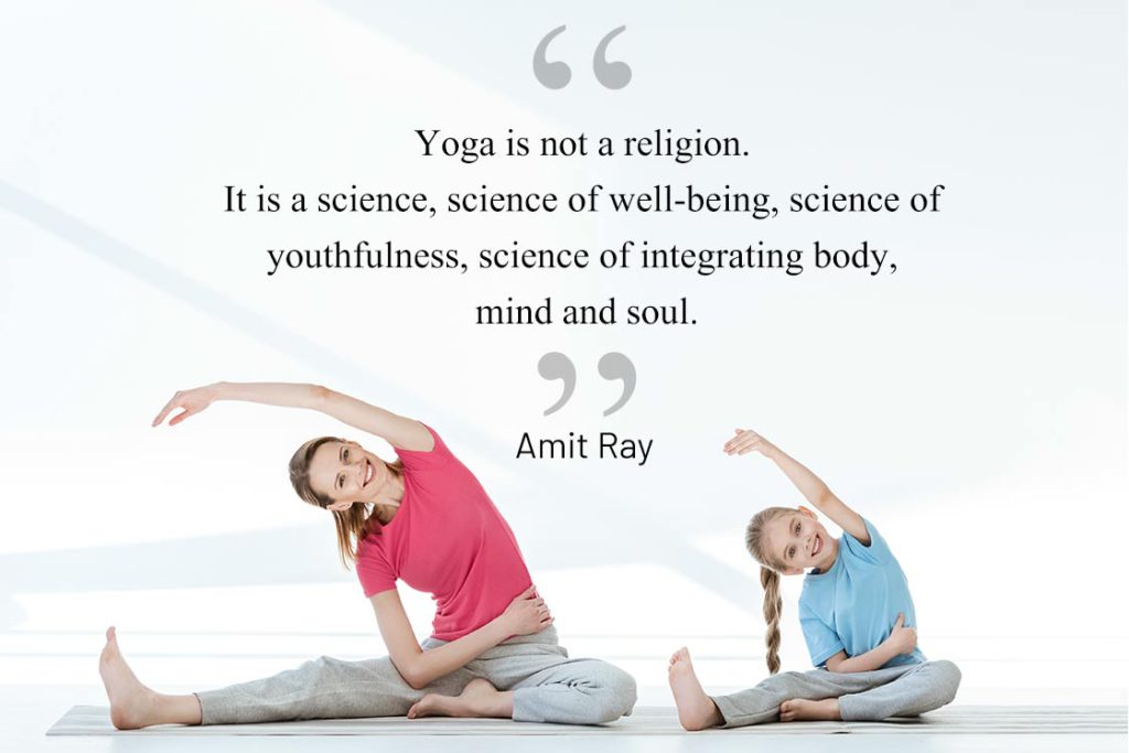 Inspirational Yoga Quote - Yoga is not a religion