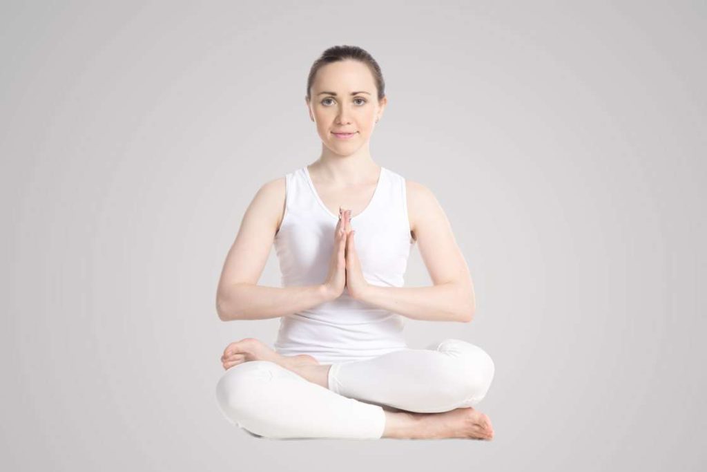 ardha padmasana (half lotus pose)