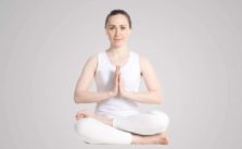 ardha padmasana (half lotus pose)