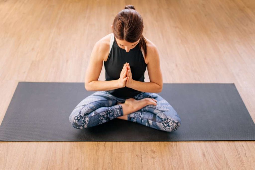 Seated Half-Lotus Compass Pose with Spinal Twist and Forward Fold — Deepen  the stretch in Seated Compass Pose by binding the half-lotus leg into  the... | By Inspiring YogaFacebook