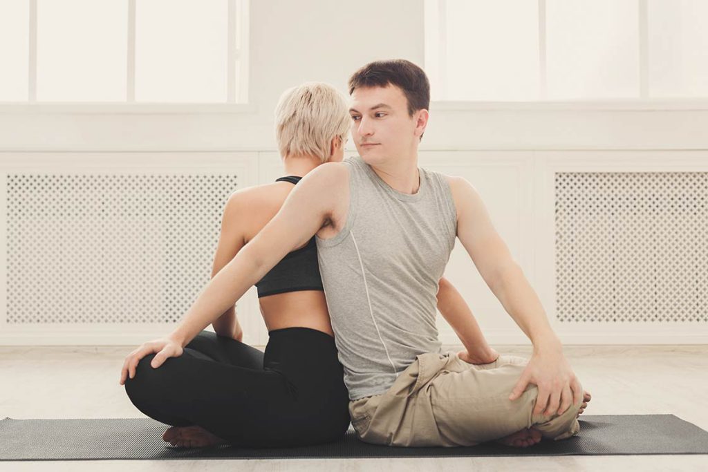 seated twist pose