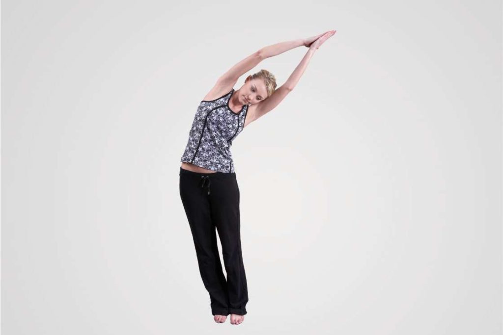 swaying palm tree pose