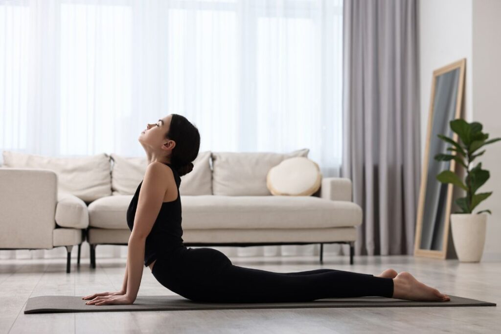 cobra yoga pose for IBS relief