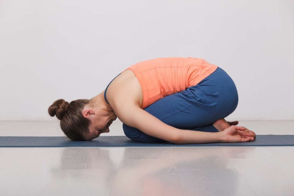 balasana (child's pose)