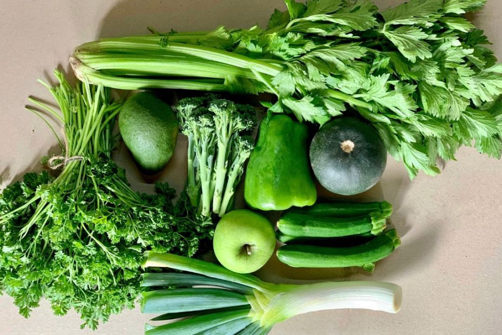 eat green veg for heart chakra