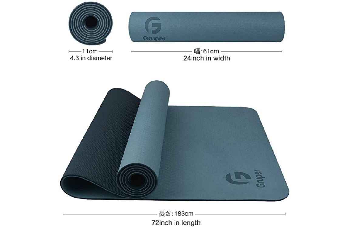 Electric Heated Yoga Mat - 8mm Thick, Non-Slip, 250W Adjustable Heat For Winter Yoga & Pilates