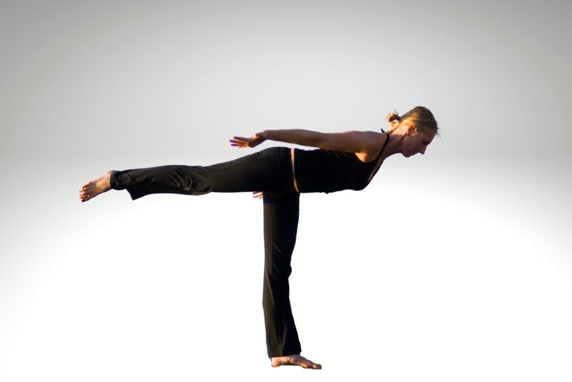 Premium Photo | Fulllength portrait of younf sportive girl training doing  yoga and stretching exercises isolated over white background