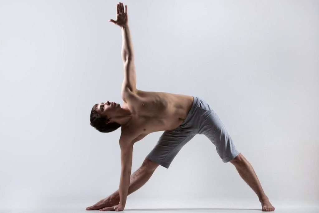 Triangle Pose for Muscle Building