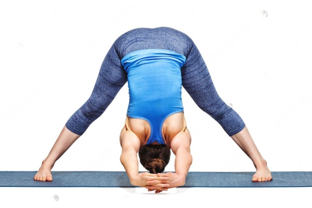 Variations of Wide-Legged Forward Bend C(Prasarita Padottanasana C)