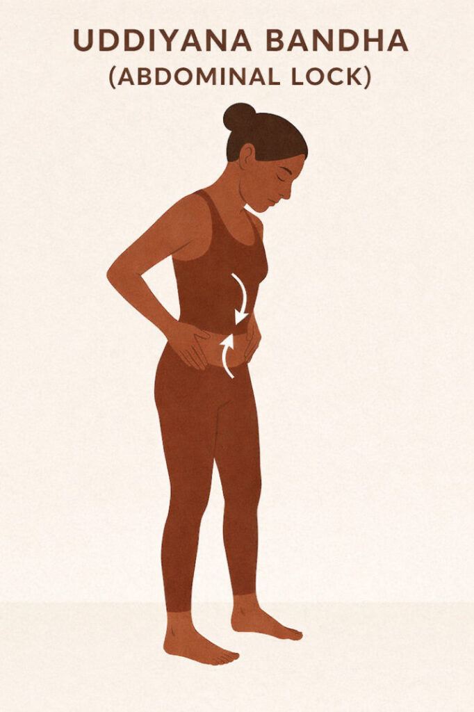 abdominal lock standing