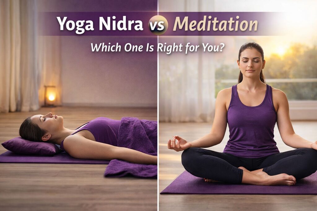 Yoga Nidra vs Meditation key difference